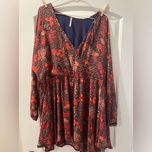 Free People Mini Dress Size S - peach/orange